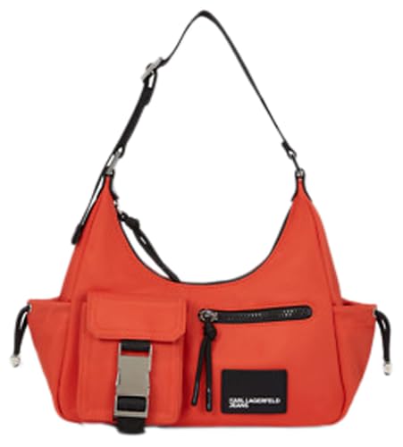 Karl Lagerfeld Jeans Women's Utility Nylon Shoulder Bag, Poinciana Karl Lagerfeld Jeans Women's Utility Nylon Shoulder Bag, Poinciana von Karl Lagerfeld Jeans