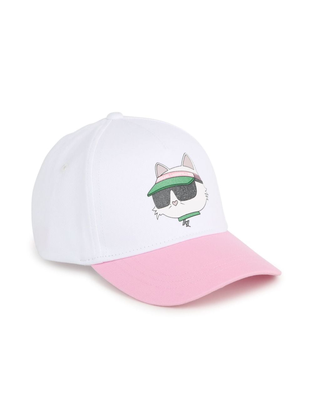 Karl Lagerfeld Kids Baseballkappe mit Choupette-Print - Weiß von Karl Lagerfeld Kids