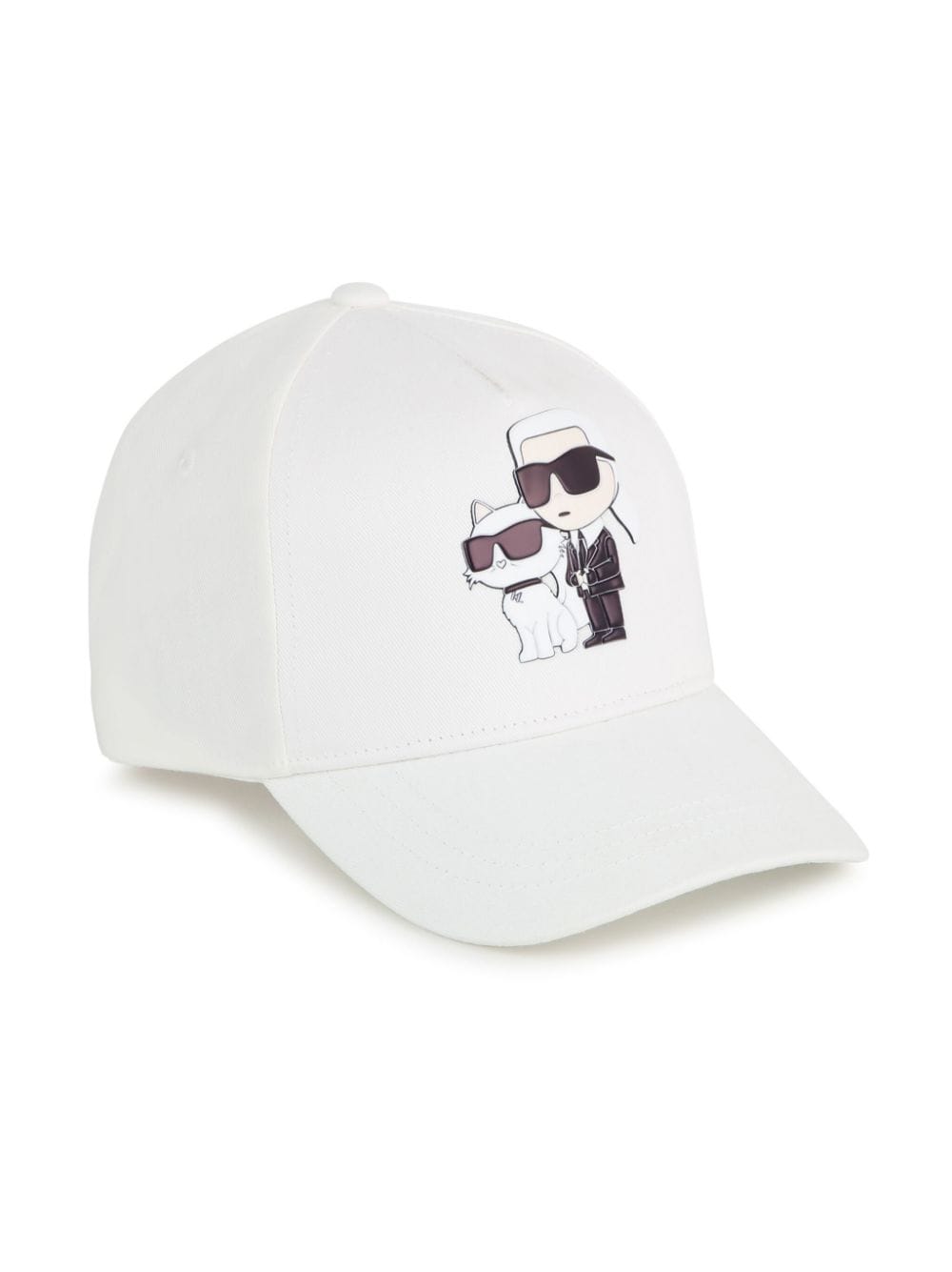 Karl Lagerfeld Kids Baseballkappe mit Logo-Patch - Weiß von Karl Lagerfeld Kids