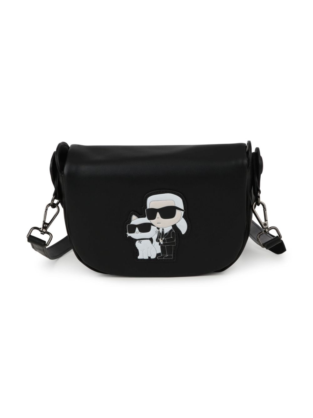 Karl Lagerfeld Kids Beschichtete K/Ikonik Schultertasche - Schwarz von Karl Lagerfeld Kids