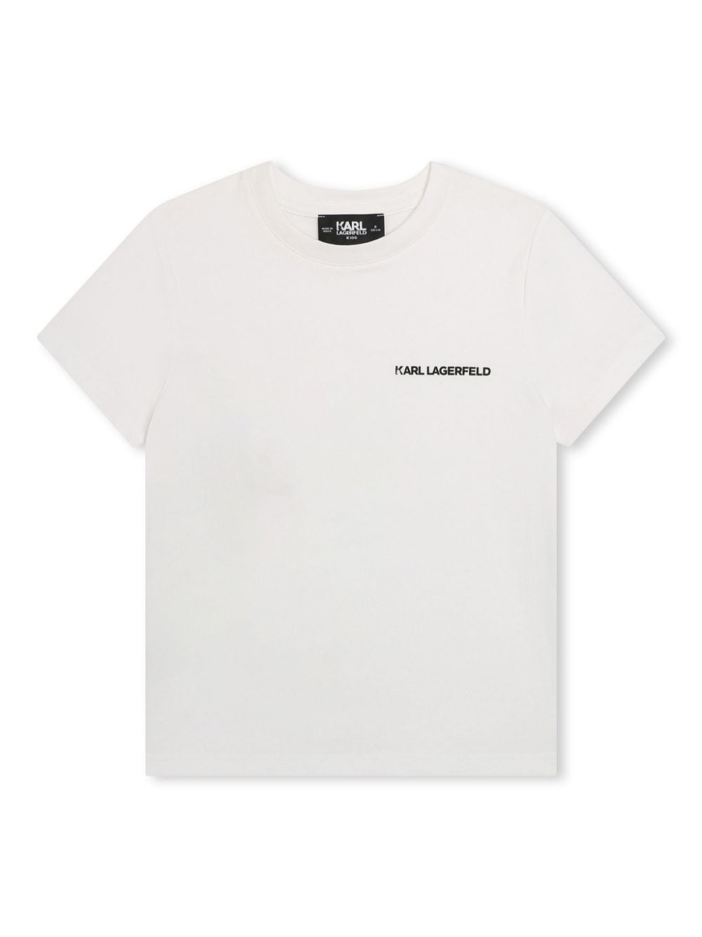 Karl Lagerfeld Kids Ikonik T-Shirt aus Bio-Baumwolle - Weiß von Karl Lagerfeld Kids