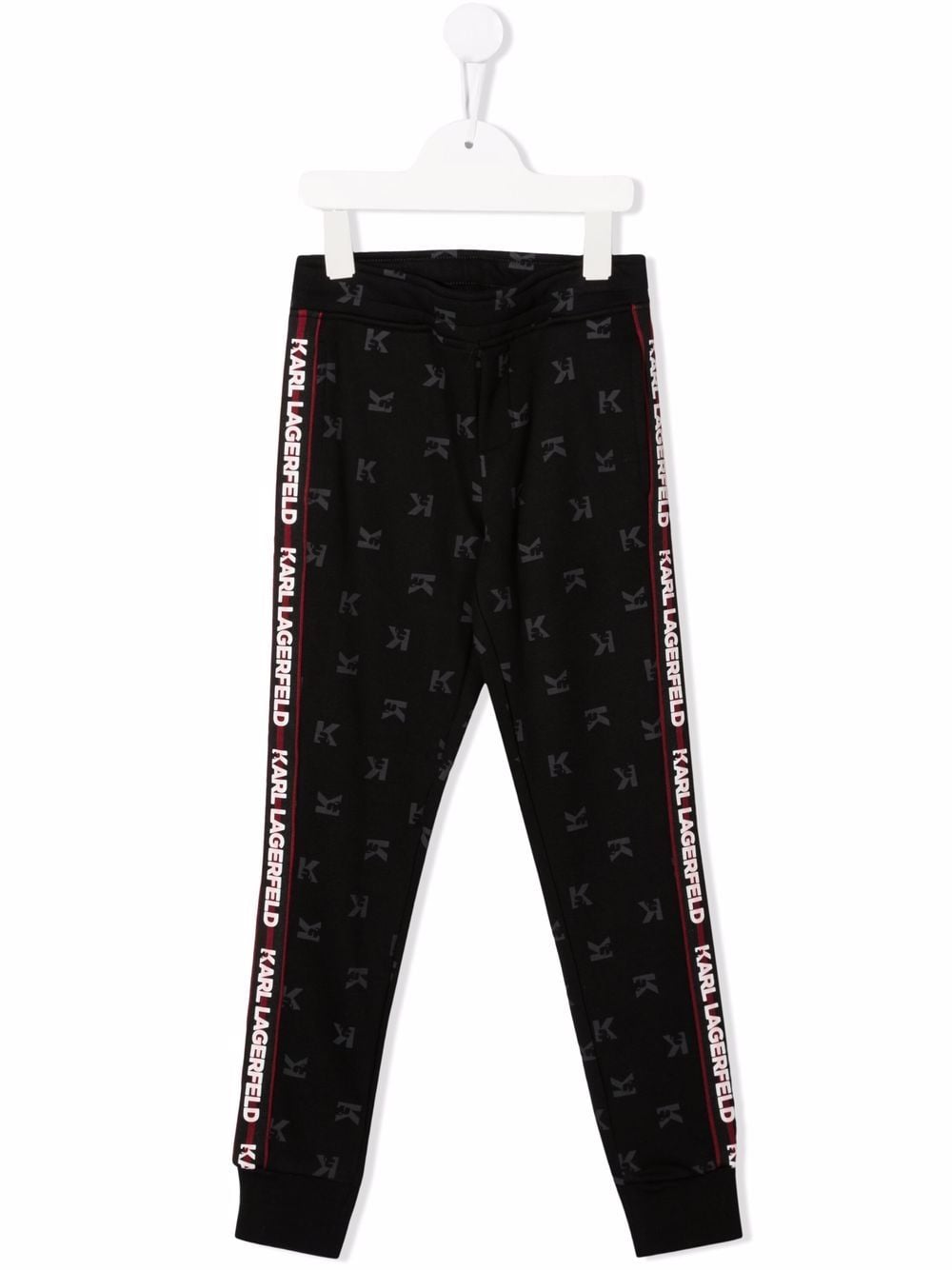 Karl Lagerfeld Kids Jogginghose mit Logo-Streifen - Schwarz von Karl Lagerfeld Kids