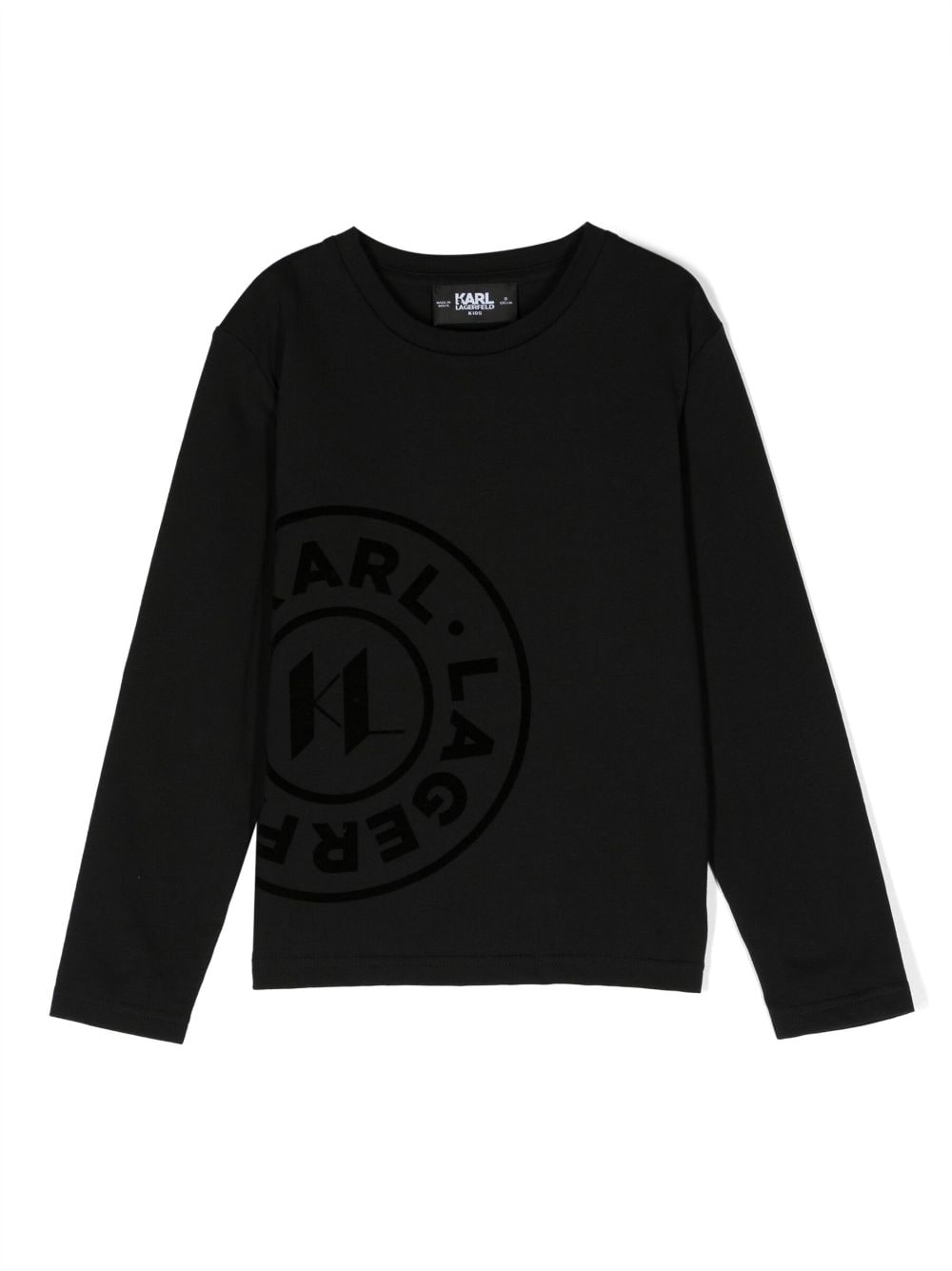 Karl Lagerfeld Kids Langarmshirt mit Logo-Print - Schwarz von Karl Lagerfeld Kids