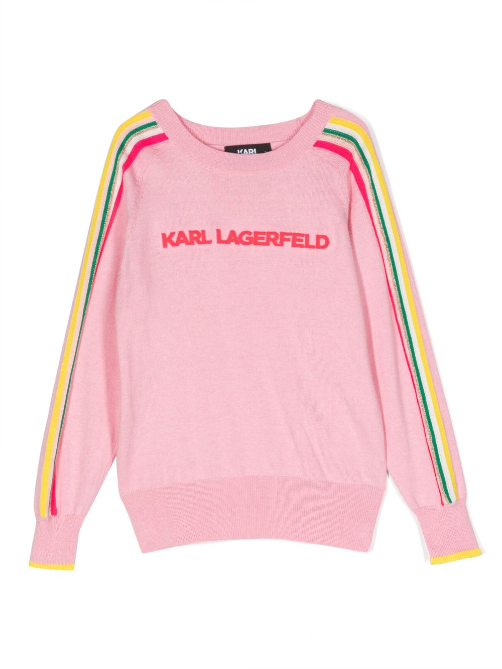 Karl Lagerfeld Kids Pullover mit Logo-Print - Rosa von Karl Lagerfeld Kids