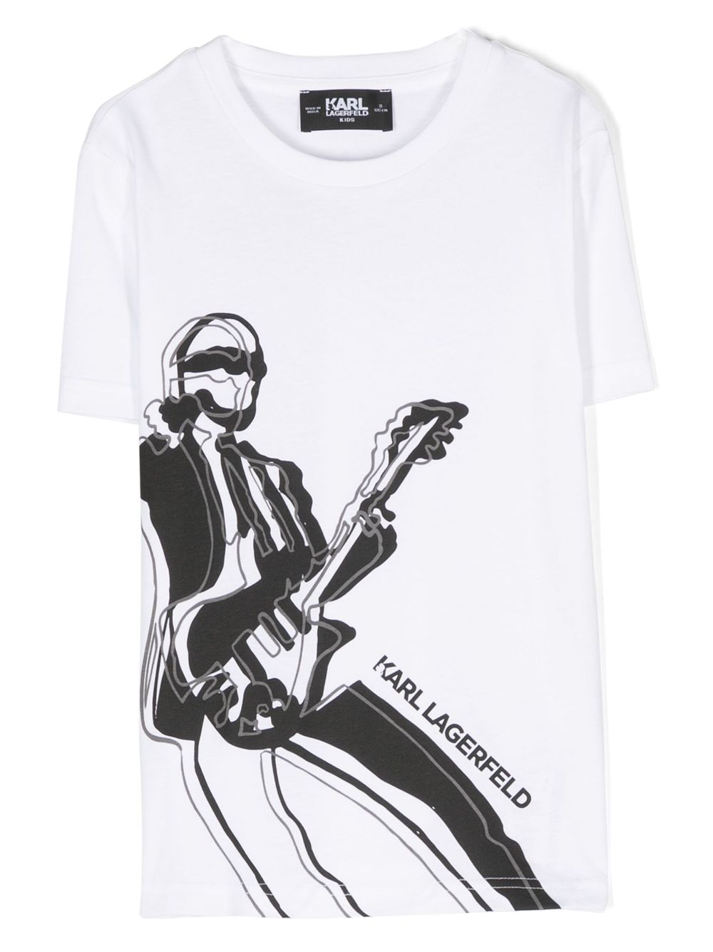 Karl Lagerfeld Kids T-Shirt mit Rock-Print - Weiß von Karl Lagerfeld Kids