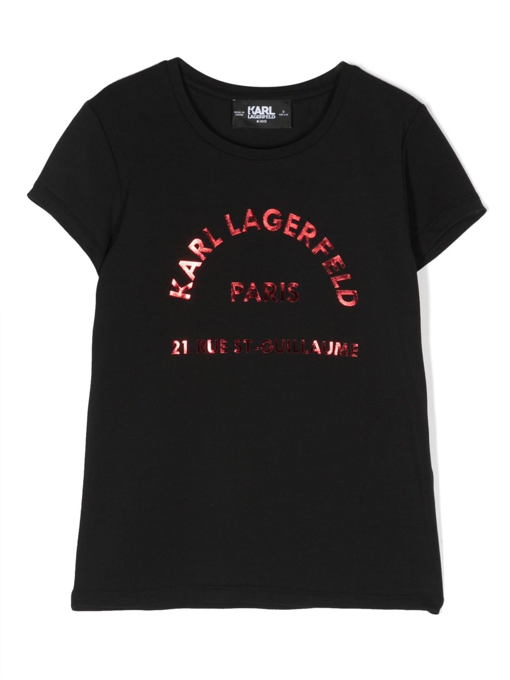 Karl Lagerfeld Kids Rue St Guillaume T-Shirt - Schwarz von Karl Lagerfeld Kids