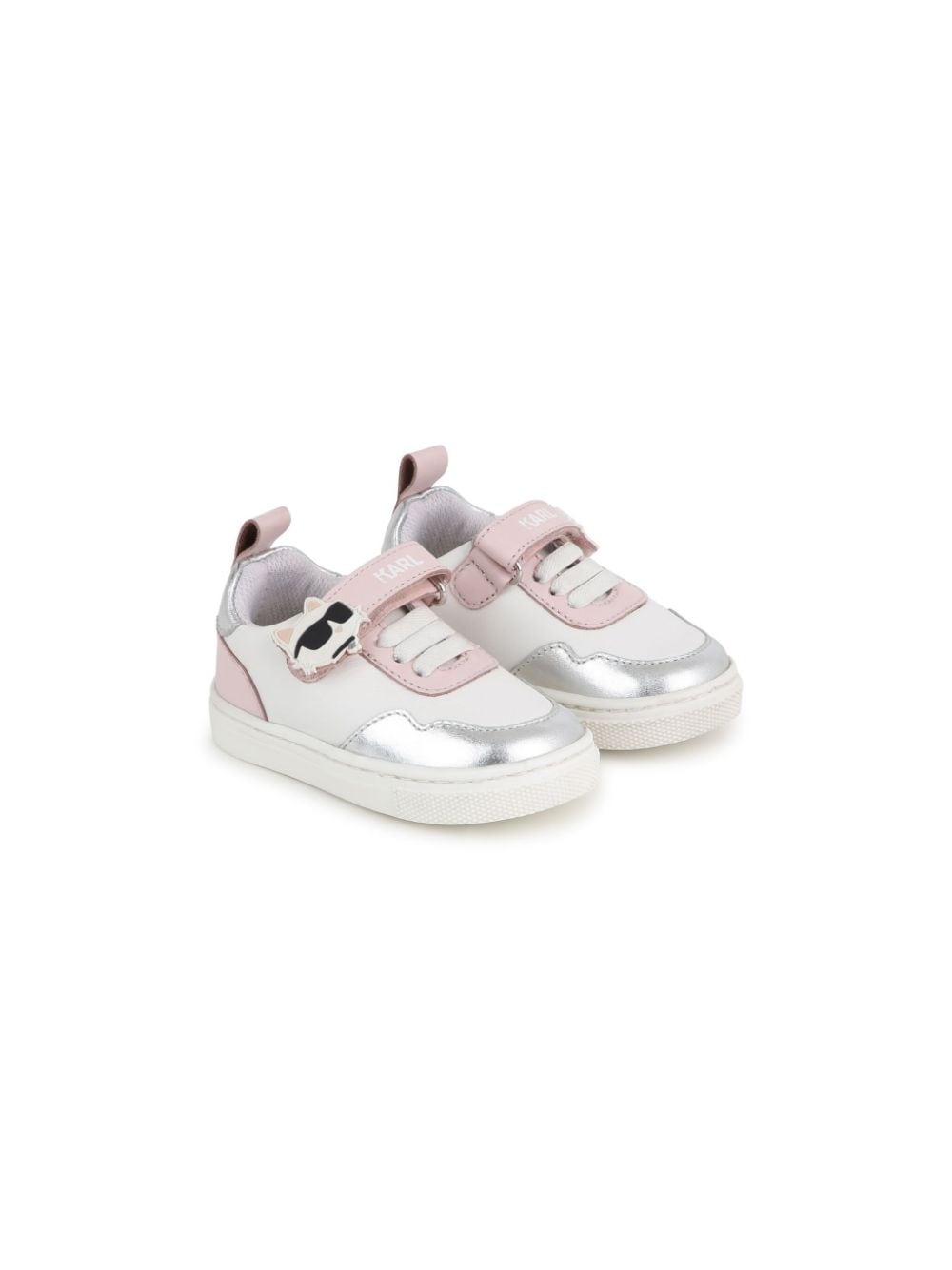 Karl Lagerfeld Kids Sneakers mit Logo-Print - Nude von Karl Lagerfeld Kids