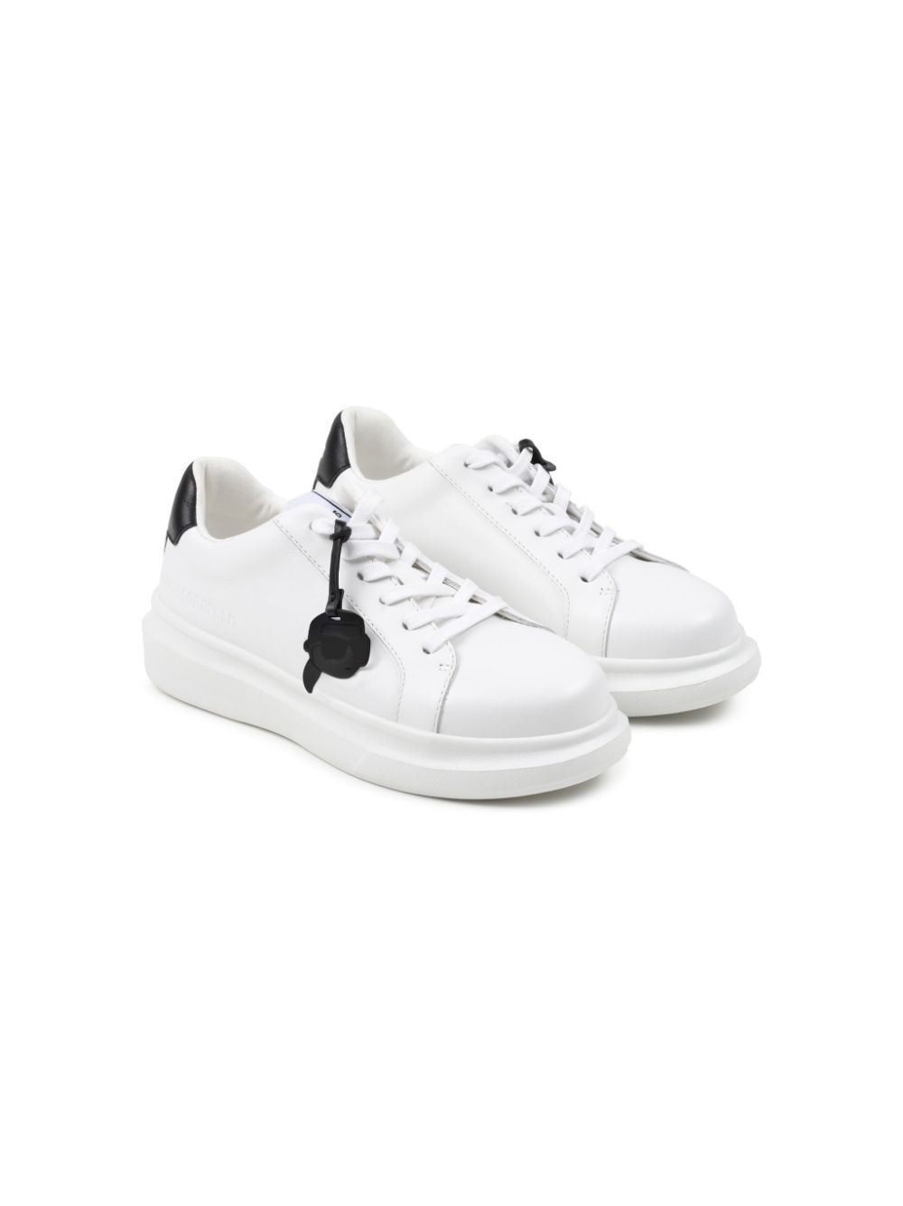 Karl Lagerfeld Kids Sneakers mit Logo-Print - Weiß von Karl Lagerfeld Kids