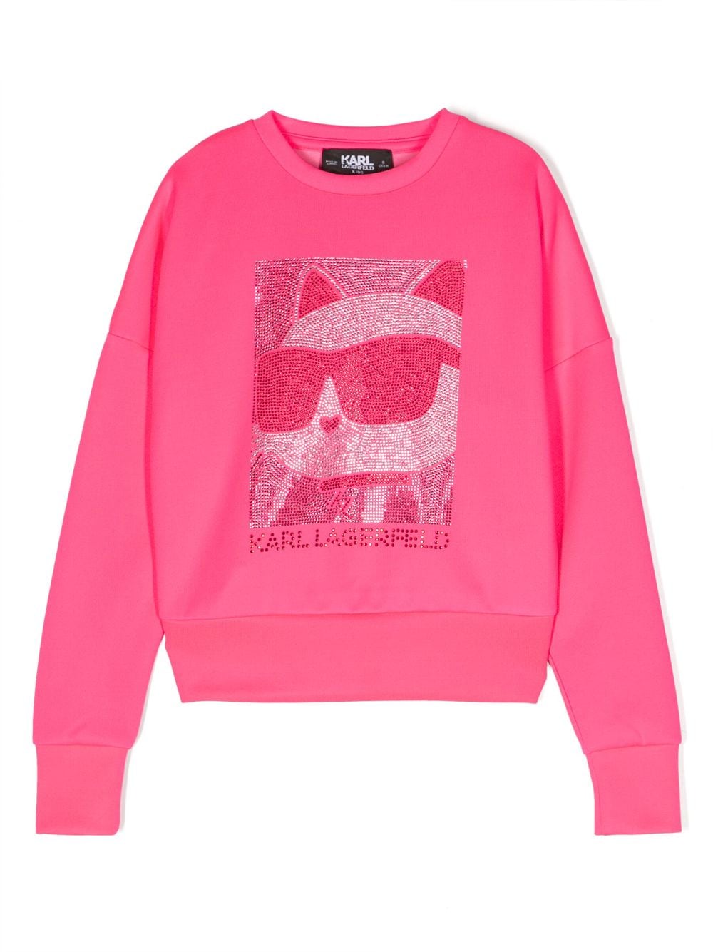 Karl Lagerfeld Kids Sweatshirt mit Choupette - Rosa von Karl Lagerfeld Kids