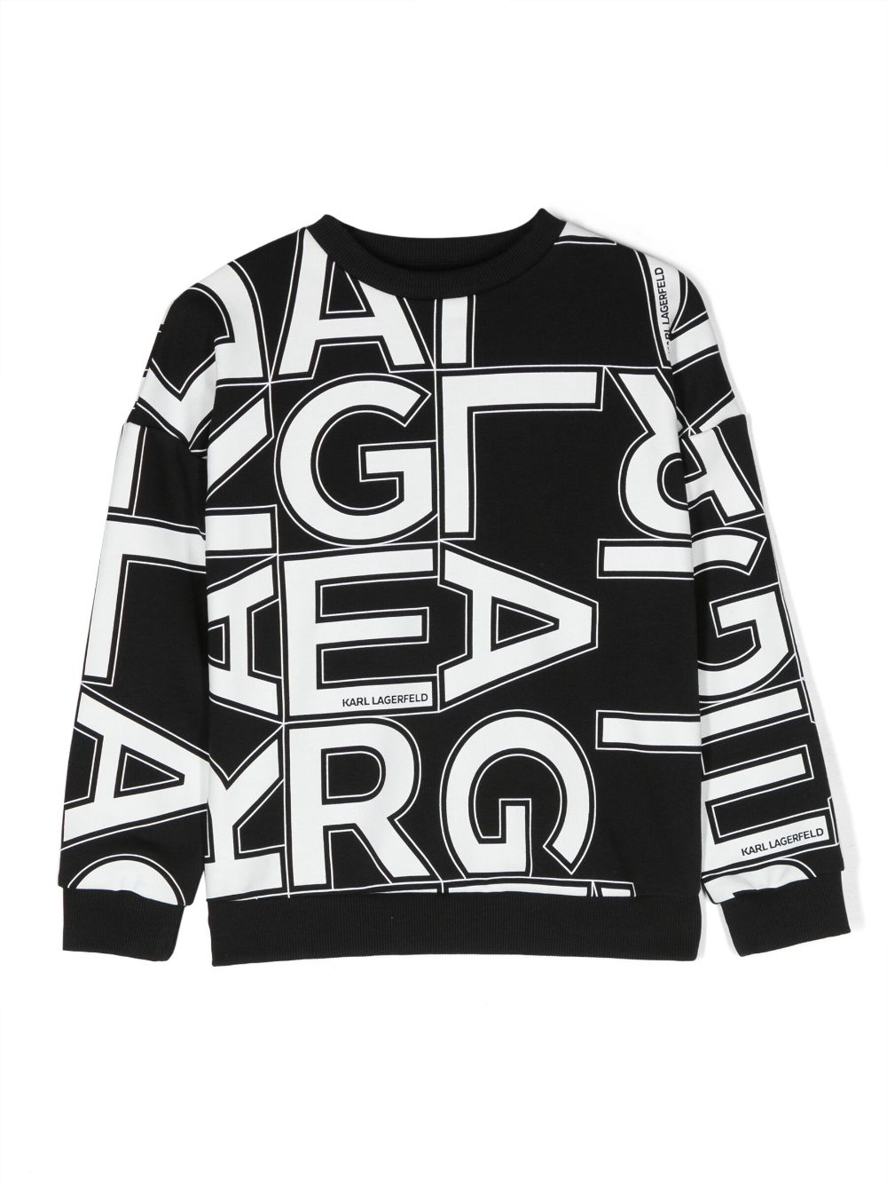 Karl Lagerfeld Kids Sweatshirt mit Logo-Print - Schwarz von Karl Lagerfeld Kids