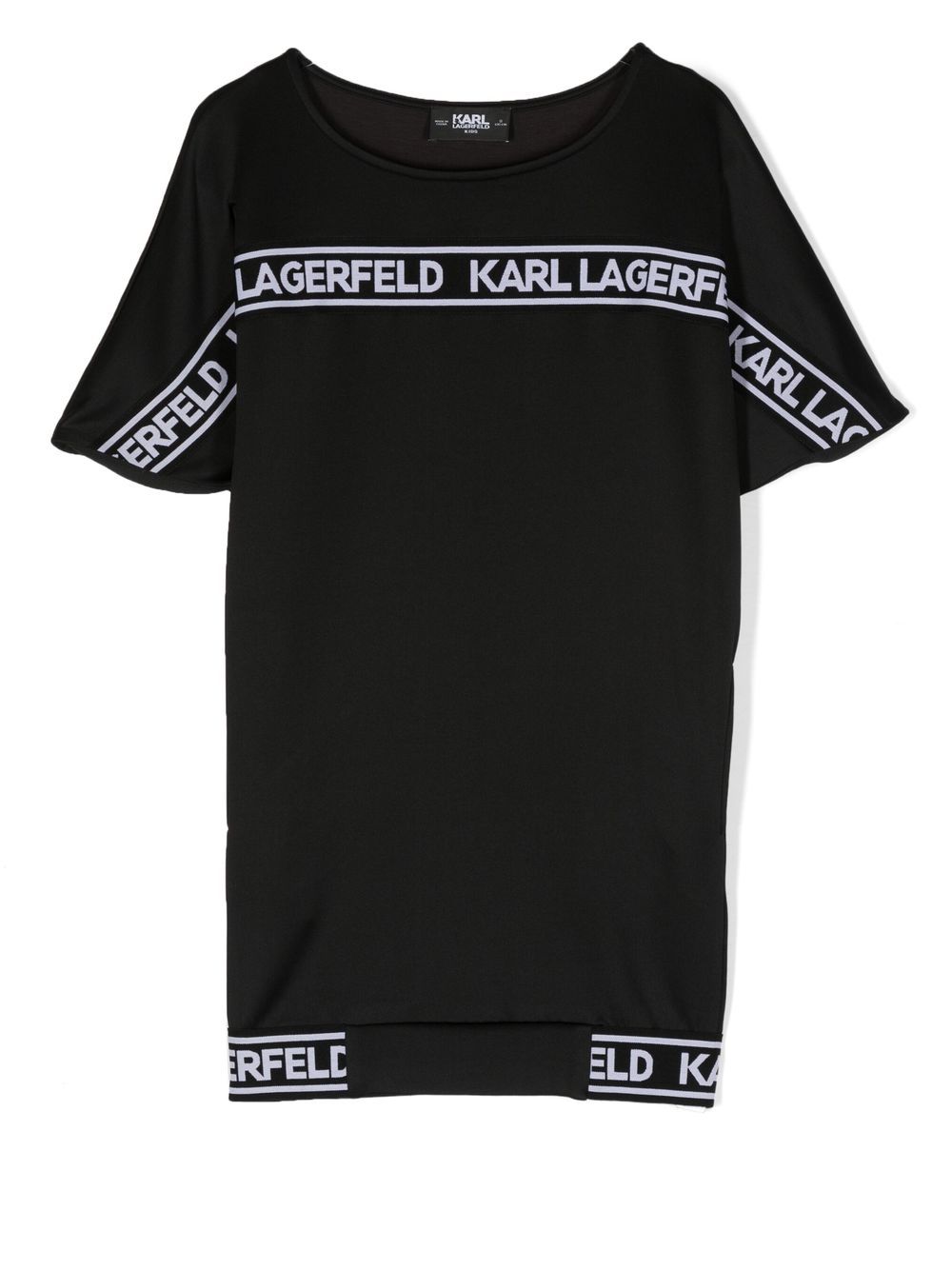 Karl Lagerfeld Kids Sweatshirtkleid mit Logo - Schwarz von Karl Lagerfeld Kids