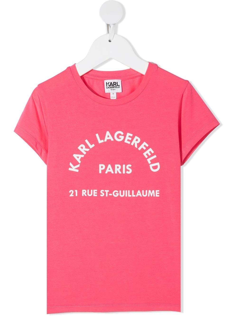Karl Lagerfeld Kids T-Shirt mit Logo-Print - Rosa von Karl Lagerfeld Kids