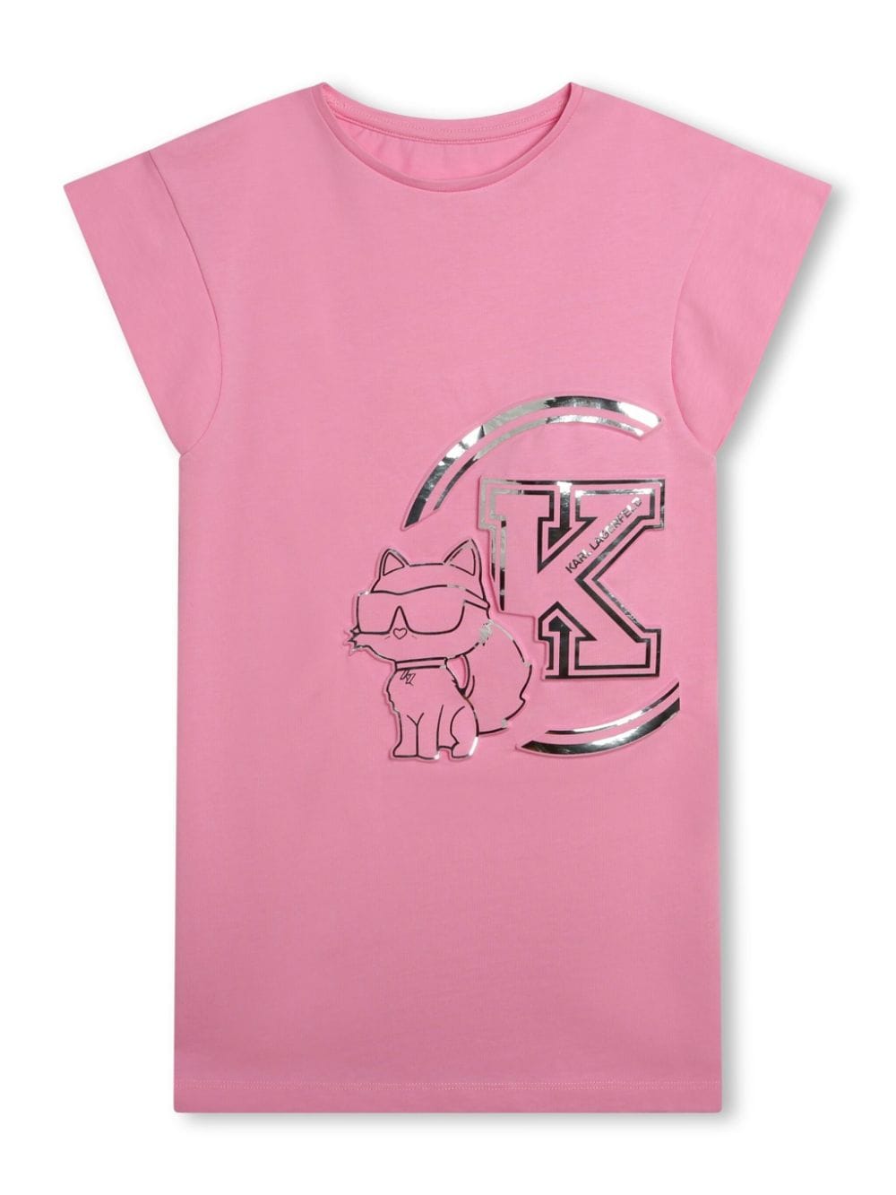 Karl Lagerfeld Kids T-Shirtkleid mit Choupette - Rosa von Karl Lagerfeld Kids