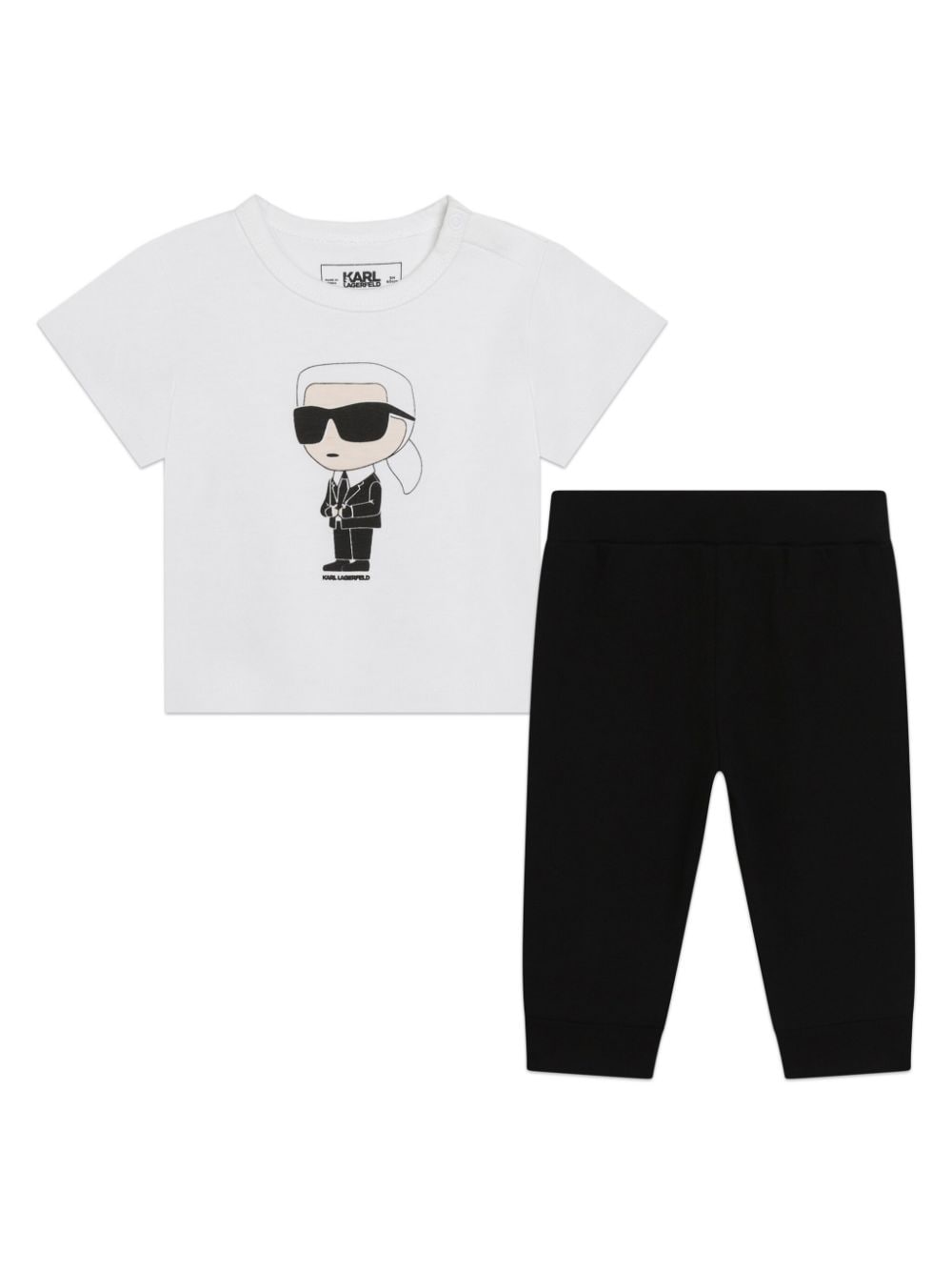 Karl Lagerfeld Kids Zweiteiliges K/Ikonik Leggings-Set - Schwarz von Karl Lagerfeld Kids