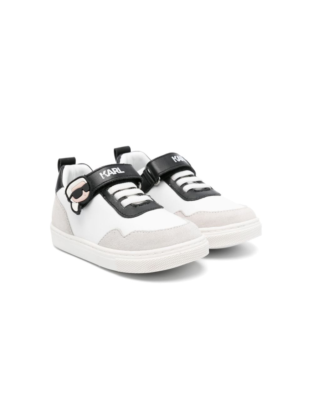 Karl Lagerfeld Kids Sneakers in Colour-Block-Optik - Weiß von Karl Lagerfeld Kids