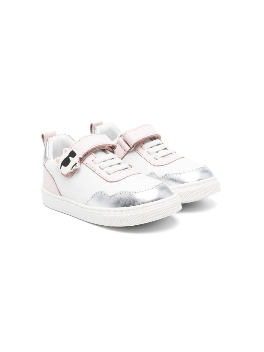 Karl Lagerfeld Kids Sneakers in Colour-Block-Optik - Weiß von Karl Lagerfeld Kids