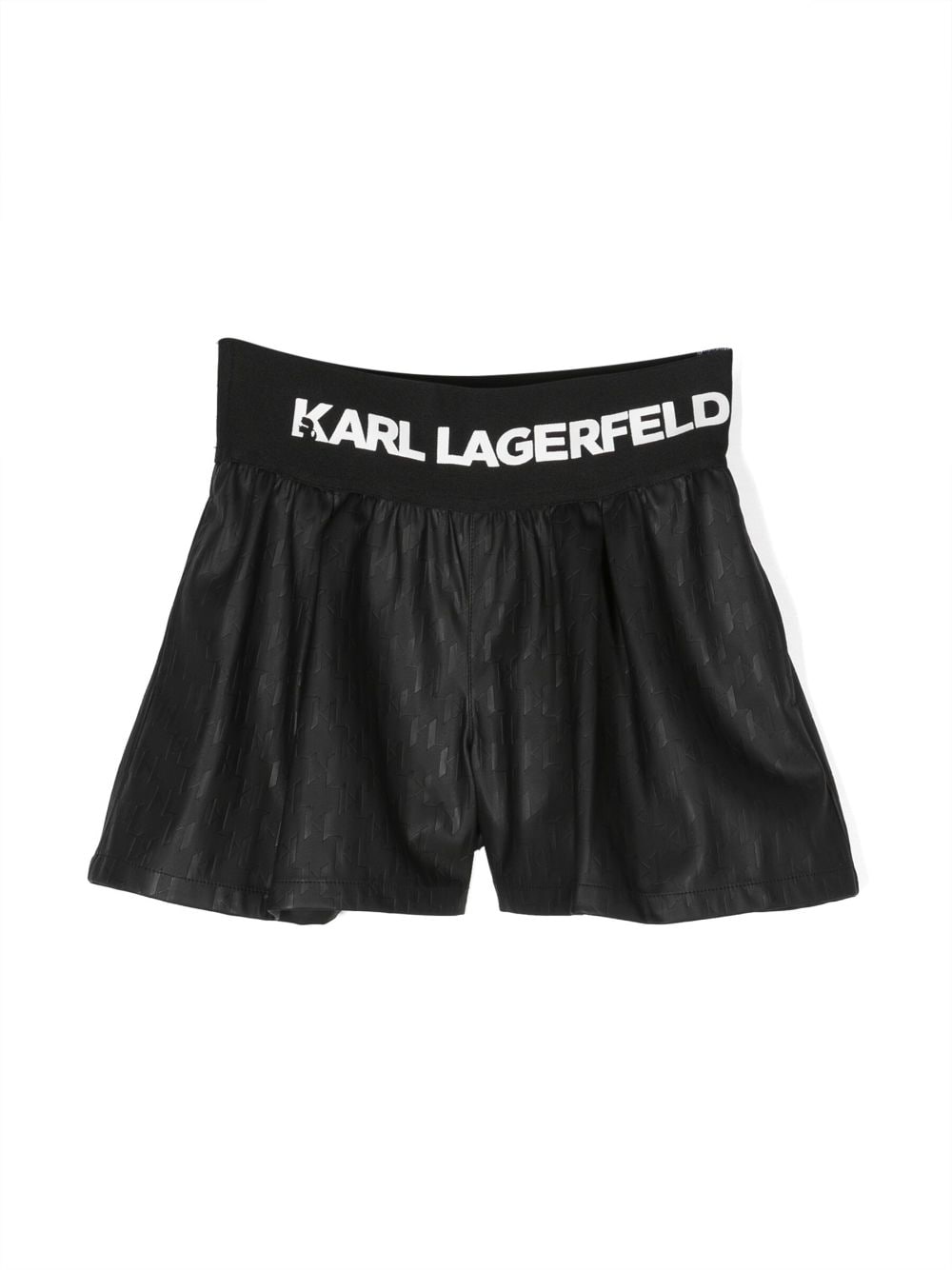 Karl Lagerfeld Kids Shorts mit Logo-Prägung - Schwarz von Karl Lagerfeld Kids