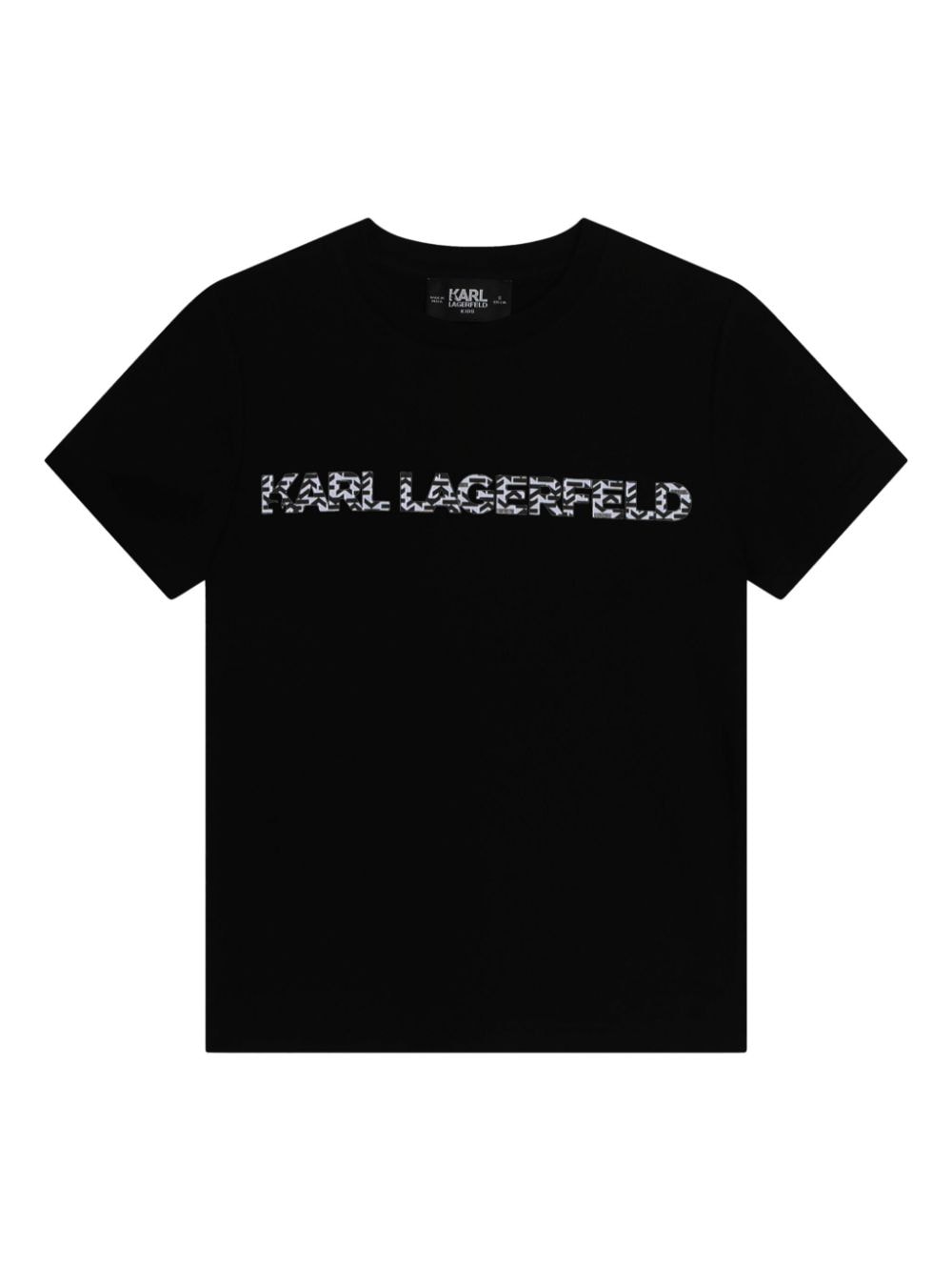 Karl Lagerfeld Kids T-Shirt aus Bio-Baumwolle mit Logo-Print - Schwarz von Karl Lagerfeld Kids