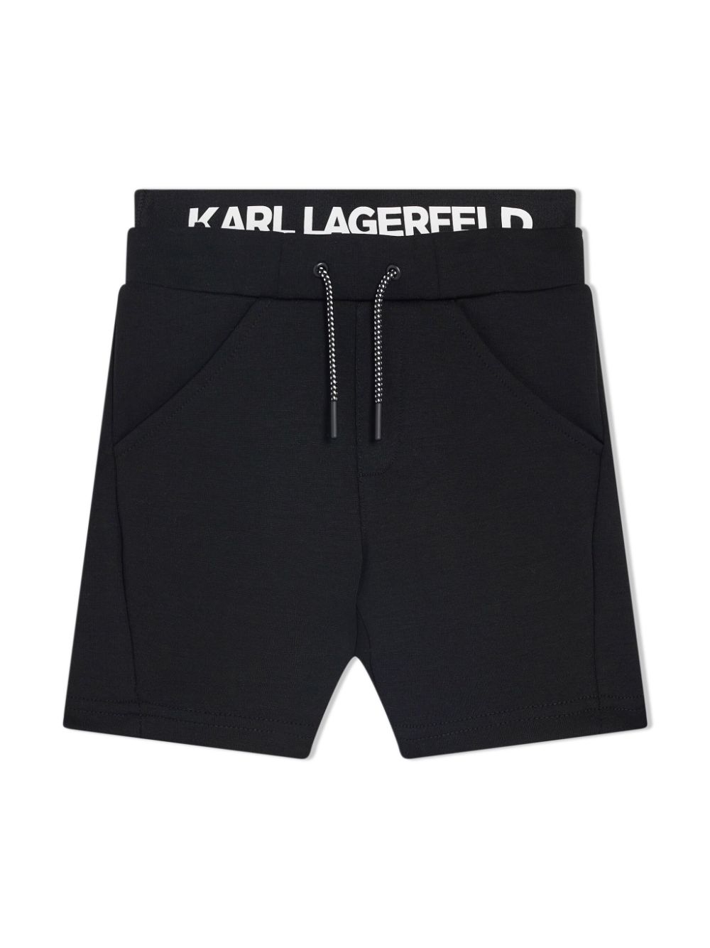 Karl Lagerfeld Kids Joggingshorts mit Logo-Bund - Schwarz von Karl Lagerfeld Kids