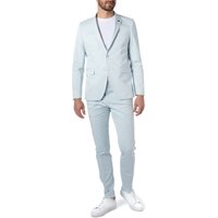 KARL LAGERFELD Herren Anzug blau Baumwoll-Stretch von Karl Lagerfeld