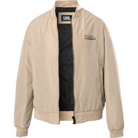 KARL LAGERFELD Herren Blouson beige Mikrofaser unifarben von Karl Lagerfeld