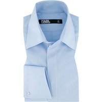 KARL LAGERFELD Herren Hemd blau Baumwoll-Stretch von Karl Lagerfeld