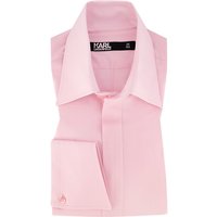 KARL LAGERFELD Herren Hemd rosa Baumwoll-Stretch von Karl Lagerfeld