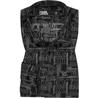 KARL LAGERFELD Herren Hemd schwarz gemustert von Karl Lagerfeld