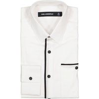 KARL LAGERFELD Herren Hemd Weiß Baumwoll-Stretch KARL LAGERFELD Herren Hemd Weiß Baumwoll-Stretch von Karl Lagerfeld