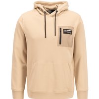 KARL LAGERFELD Herren Hoodie beige Baumwolle unifarben von Karl Lagerfeld