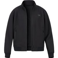 KARL LAGERFELD Herren Blouson Schwarz Mikrofaser unifarben von Karl Lagerfeld