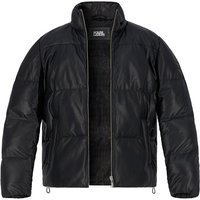 KARL LAGERFELD Herren Lederjacke schwarz unifarben von Karl Lagerfeld