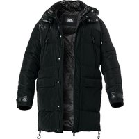 KARL LAGERFELD Herren Parka schwarz Mikrofaser unifarben von Karl Lagerfeld