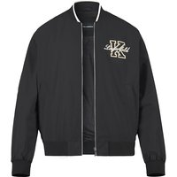 KARL LAGERFELD Herren Blouson Schwarz Mikrofaser unifarben von Karl Lagerfeld