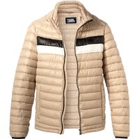 KARL LAGERFELD Herren Steppjacke beige Mikrofaser unifarben von Karl Lagerfeld