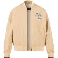 KARL LAGERFELD Herren Blouson beige Mikrofaser unifarben von Karl Lagerfeld