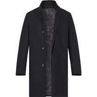 KARL LAGERFELD Herren Mantel schwarz Wolle unifarben von Karl Lagerfeld