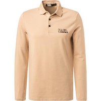 KARL LAGERFELD Herren Polo-Shirt beige Baumwoll-Jersey von Karl Lagerfeld