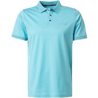 KARL LAGERFELD Herren Polo-Shirt blau Baumwoll-Jersey von Karl Lagerfeld