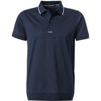 KARL LAGERFELD Herren Polo-Shirt blau Baumwoll-Jersey von Karl Lagerfeld