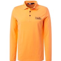 KARL LAGERFELD Herren Polo-Shirt orange Baumwoll-Jersey von Karl Lagerfeld