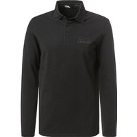 KARL LAGERFELD Herren Polo-Shirt schwarz Baumwoll-Jersey von Karl Lagerfeld