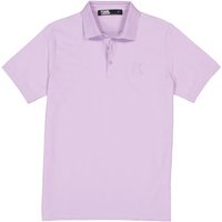 KARL LAGERFELD Herren Polo-Shirt violett Baumwoll-Piqué von Karl Lagerfeld