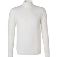 KARL LAGERFELD Herren Rollkragenpullover weiß Merinowolle unifarben von Karl Lagerfeld