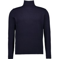 KARL LAGERFELD Herren Rollkragenpullover blau Merinowolle unifarben von Karl Lagerfeld