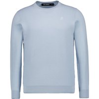 KARL LAGERFELD Herren Pullover blau Baumwolle unifarben von Karl Lagerfeld