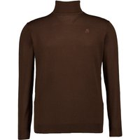 KARL LAGERFELD Herren Rollkragenpullover braun Merinowolle unifarben von Karl Lagerfeld