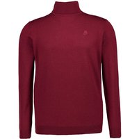 KARL LAGERFELD Herren Rollkragenpullover rot Merinowolle unifarben von Karl Lagerfeld