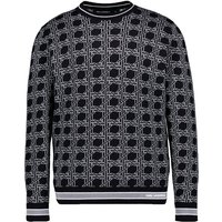 KARL LAGERFELD Herren Pullover schwarz Baumwolle unifarben von Karl Lagerfeld