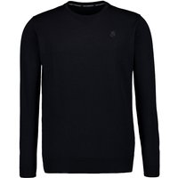 KARL LAGERFELD Herren Pullover schwarz Merinowolle unifarben von Karl Lagerfeld